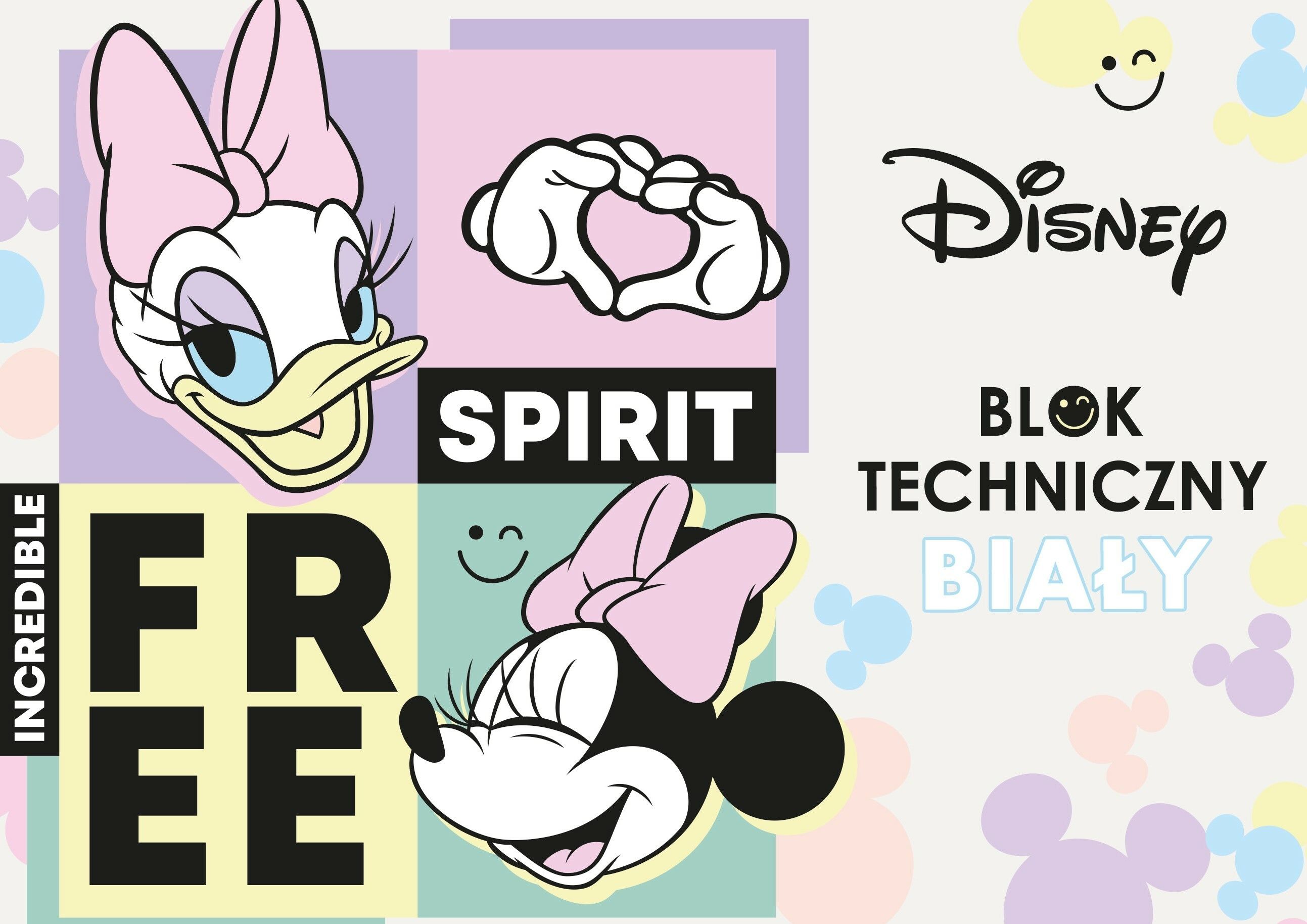 Beniamin MINNIE MOUSE Blok techniczny A4/10k biały 170 g