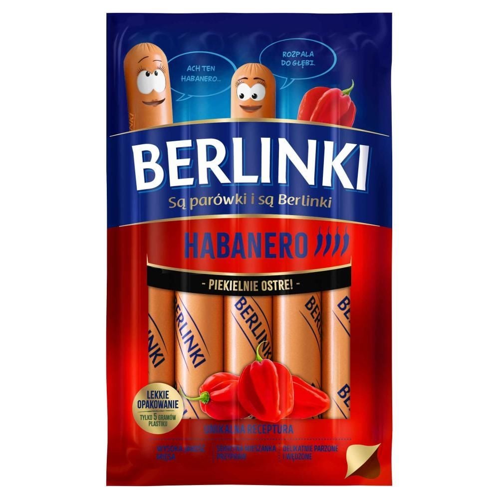 Berlinki Kiełbasa habanero 250 g