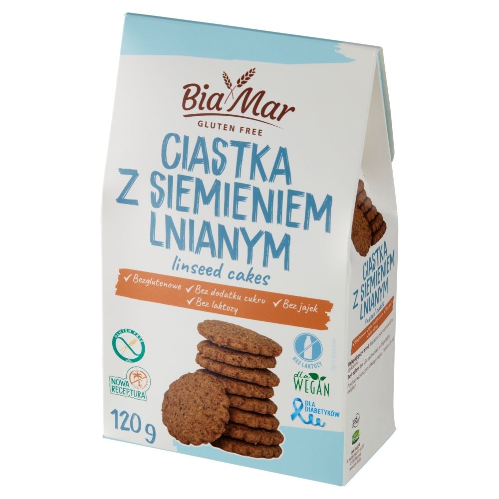 BiaMar Ciasta z siemieniem lnianym 120 g