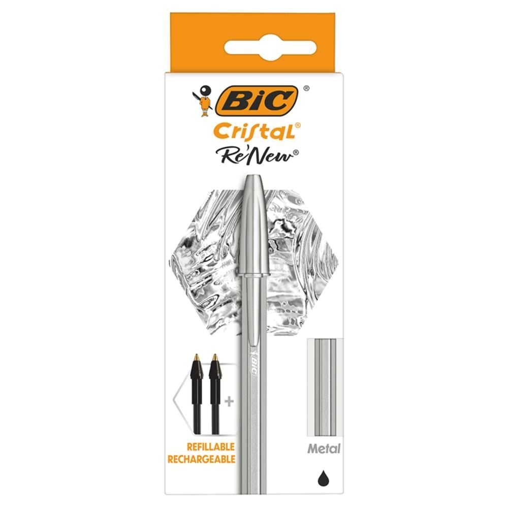 BiC Cristal Re'New Długopis i 2 wkłady