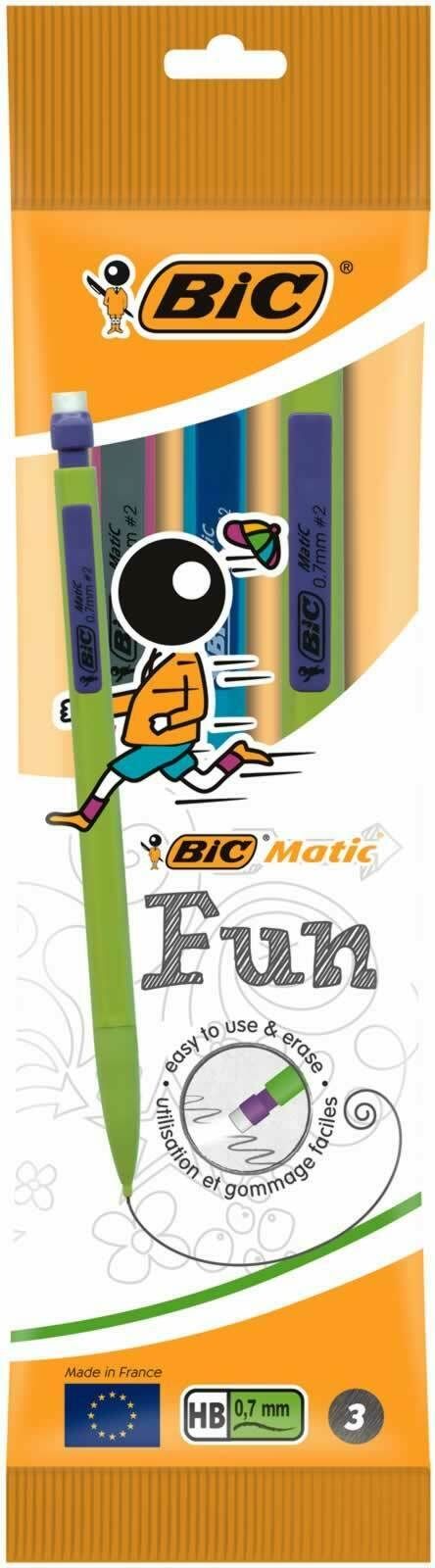 BiC Matic Ołówek mechaniczny HB blister 3szt