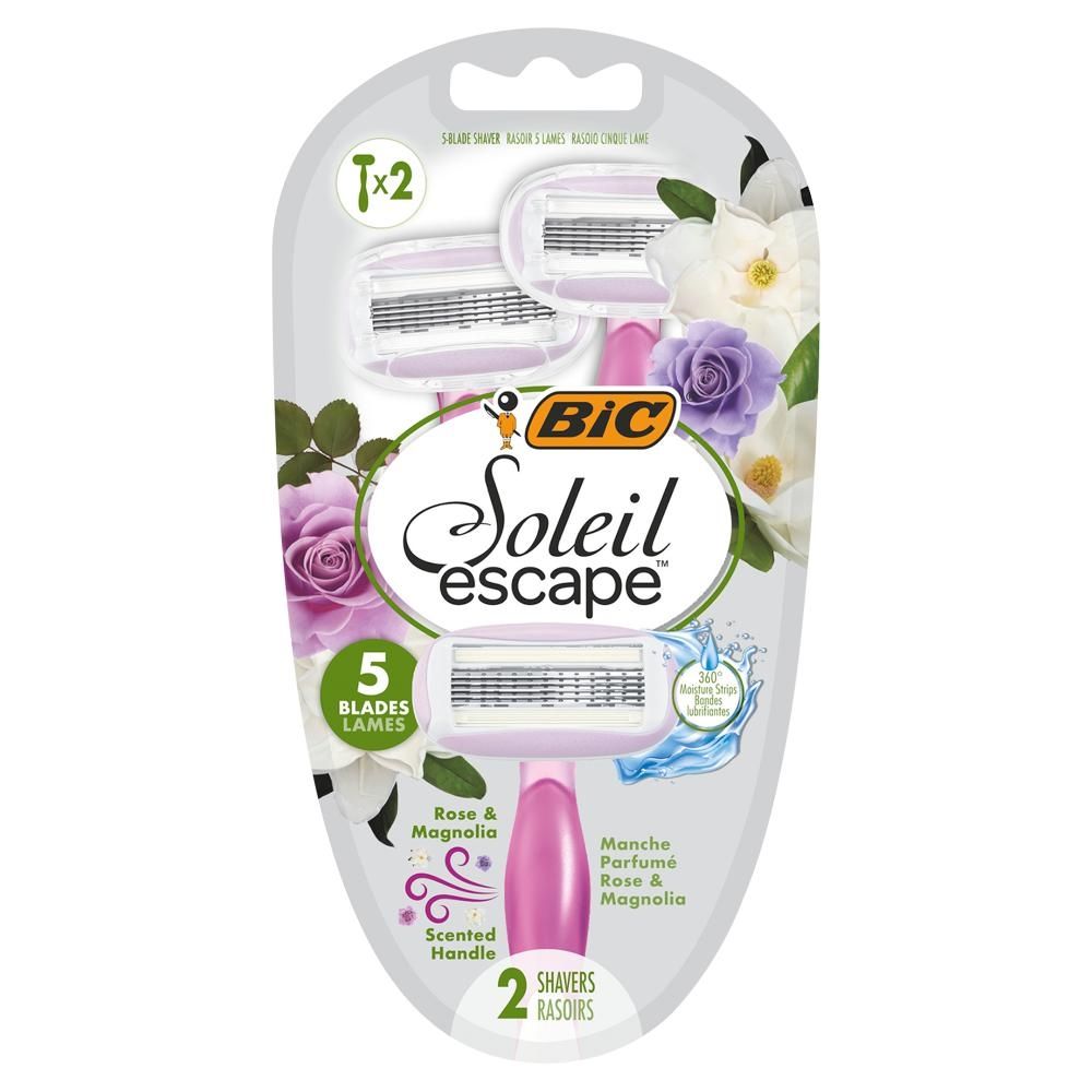 BiC Soleil Escape 5-ostrzowa maszynka do golenia 2 sztuki