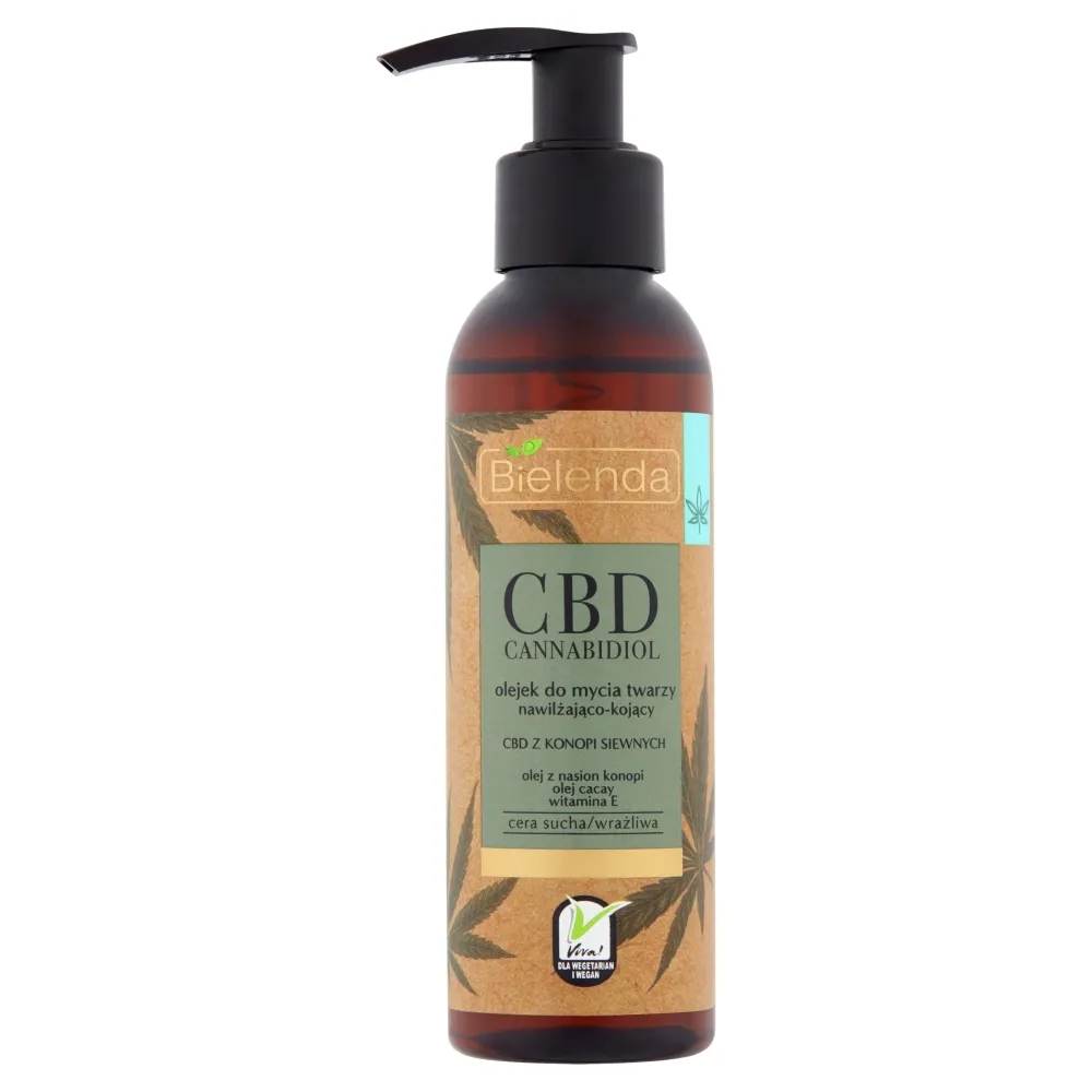 Bielenda CBD Cannabidiol Olejek do mycia twarzy nawilżająco-kojący 140 ml
