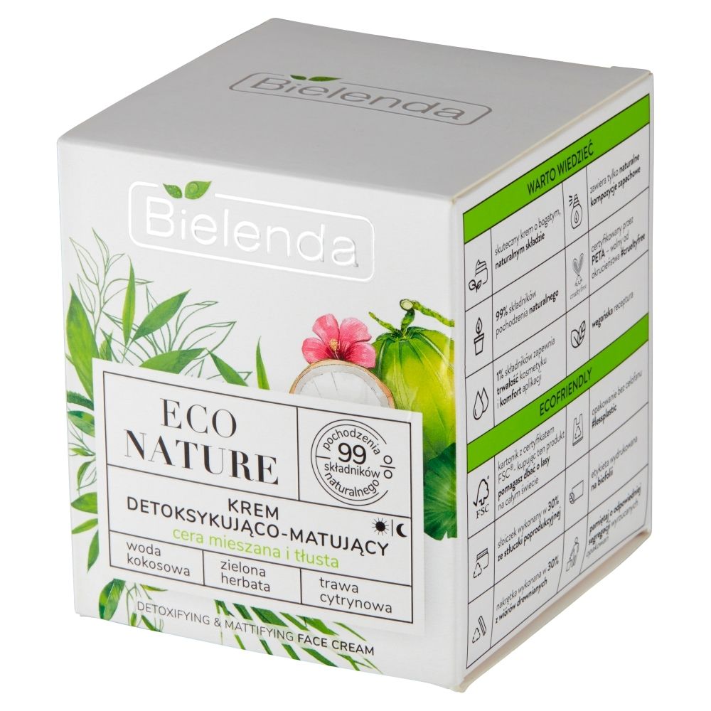 Bielenda Eco Nature Krem detoksykująco-matujący 50 ml