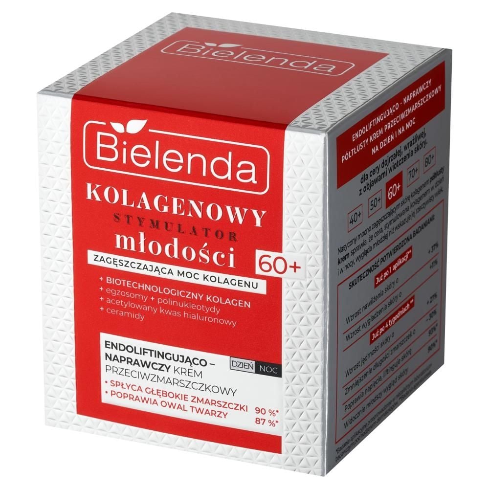 Bielenda Kolagenowy stymulator młodości 60+ Endoliftingująco-naprawczy krem dzień noc 50 ml