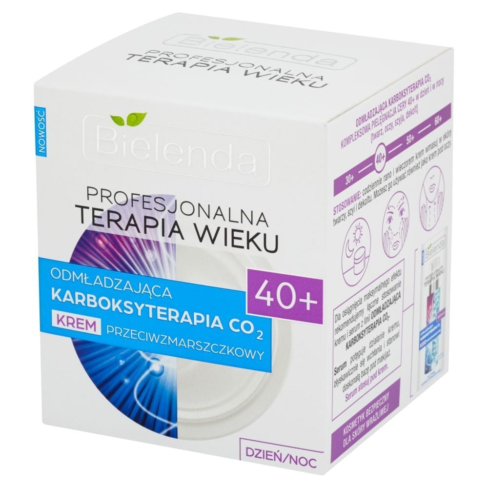 Bielenda Profesjonalna Terapia Wieku 40+ Odmładzająca Karboksyterapia CO2 Krem dzień noc 50 ml