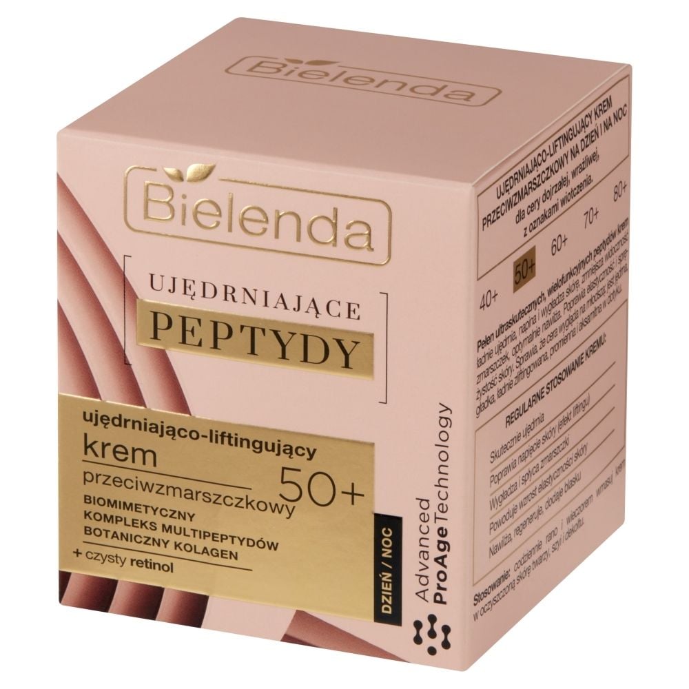 Bielenda Ujędrniające Peptydy 50+ Ujędrniająco-liftingujący krem przeciwzmarszczkowy 50 ml
