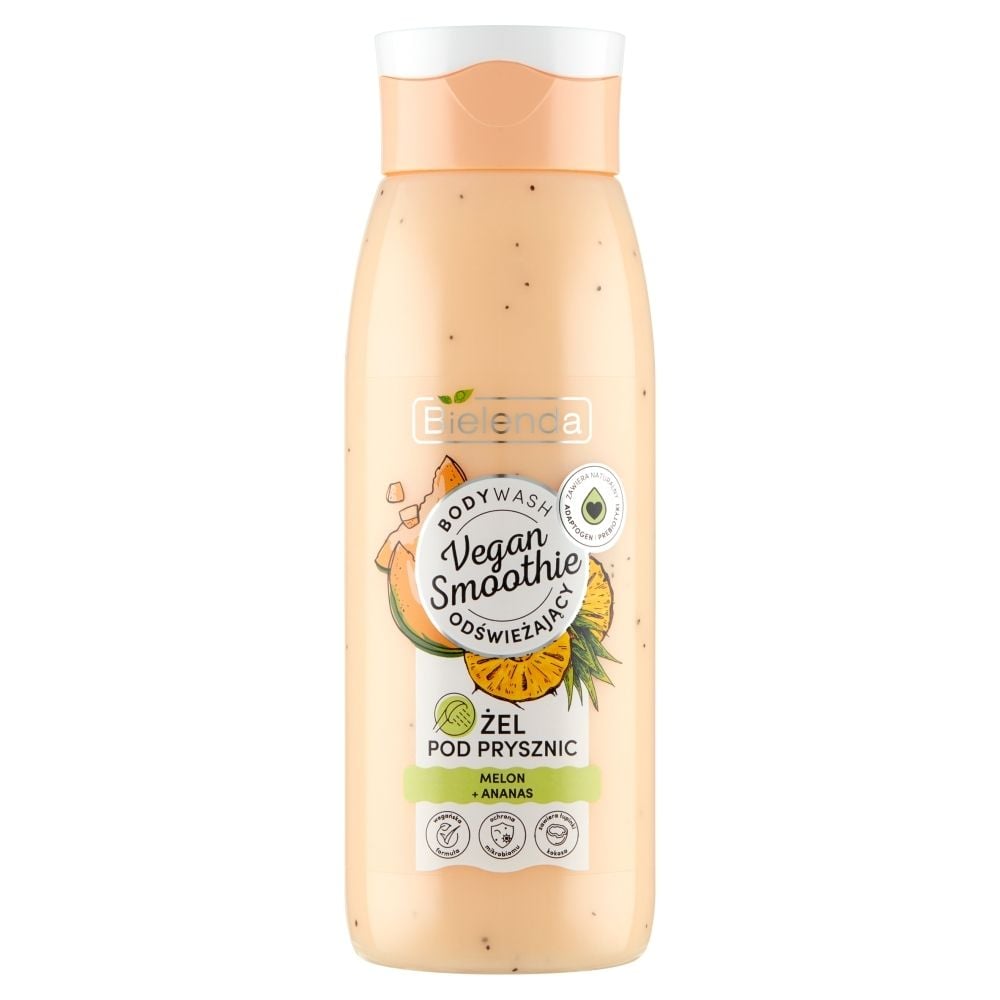 Bielenda Vegan Smoothie Odświeżający żel pod prysznic melon + ananas 400 g