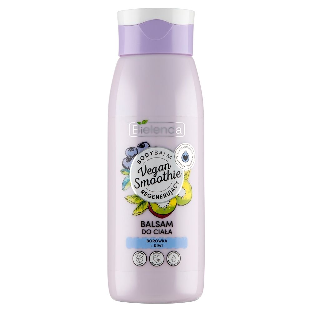 Bielenda Vegan Smoothie Regenerujący balsam do ciała borówka + kiwi 400 ml