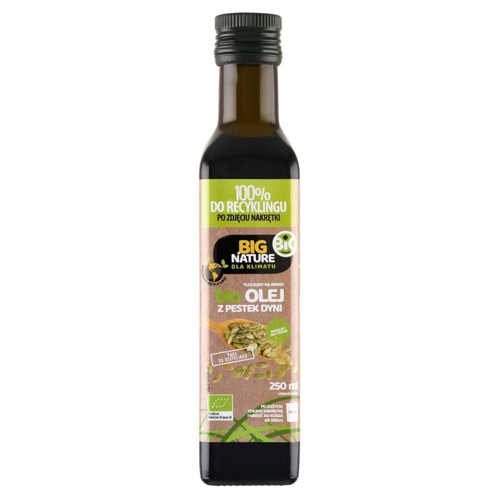 Big Nature Bio olej z pestek dyni tłoczony na zimno 250 ml
