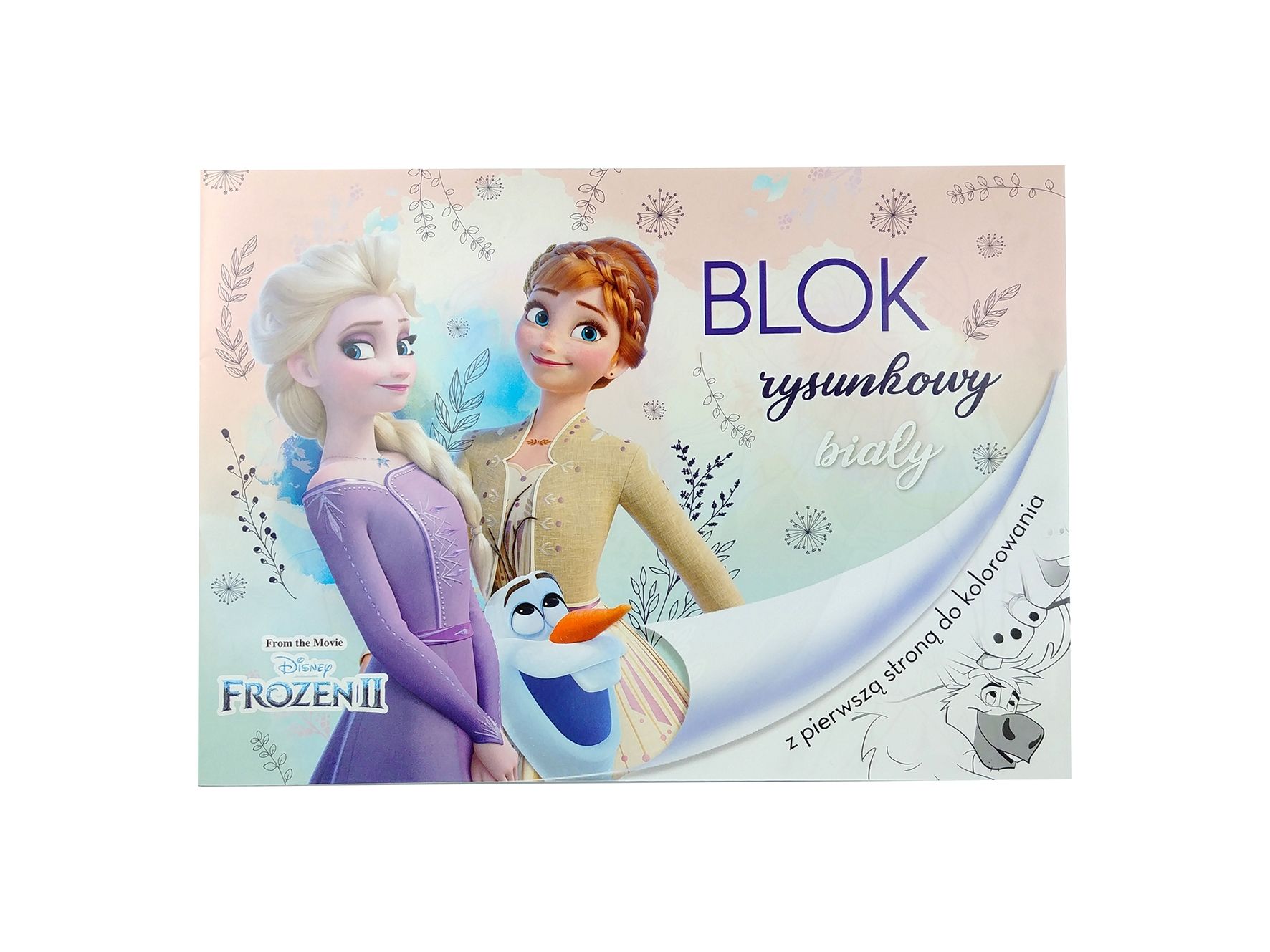 Blok Rysunkowy Frozen Kraina Lodu 20 Kartek A4 Biały