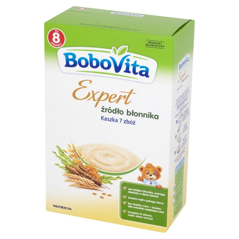 BoboVita Expert źródło błonnika Kaszka 7 zbóż po 8 miesiącu 230 g