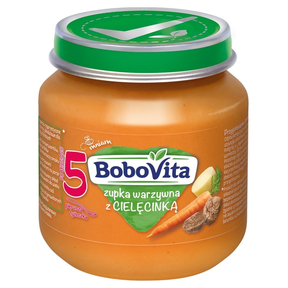 BoboVita Zupka warzywna z cielęcinką po 5 miesiącu 125 g