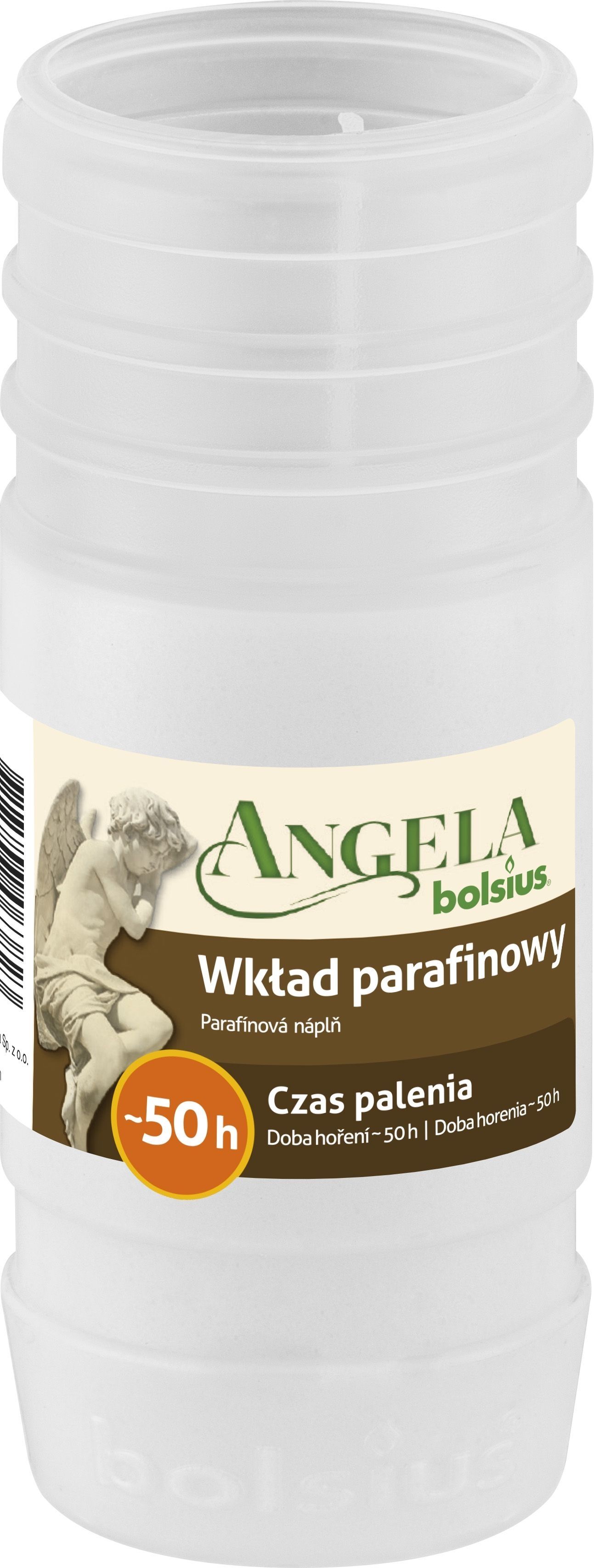 Bolsius Angela Wkład do zniczy parafinowy 50 h