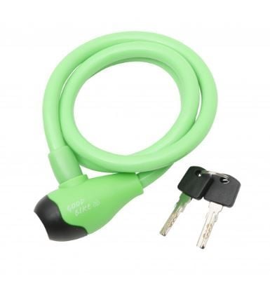 BOTTARI Zapięcie rowerowe SECURITY LOCK 1000 mm x 12mm zielone