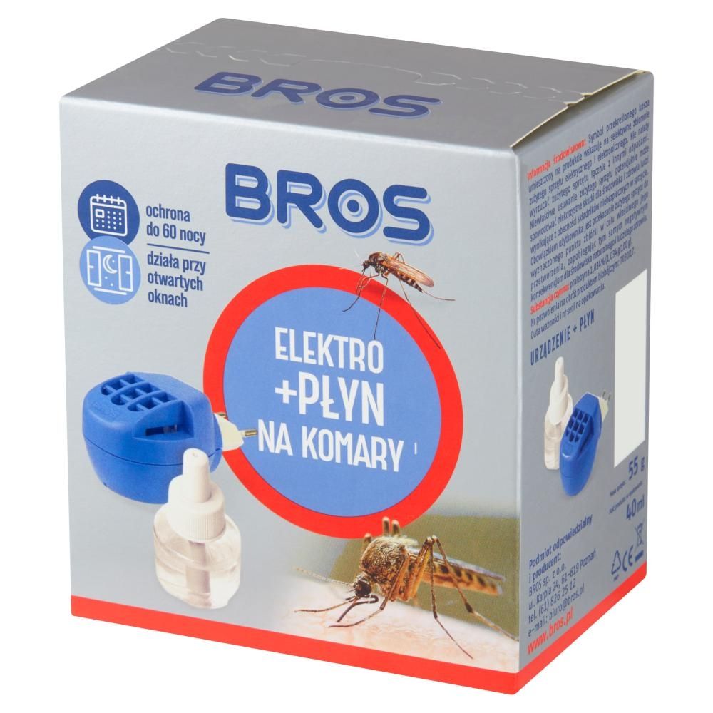 Bros Elektro + płyn na komary 40 ml
