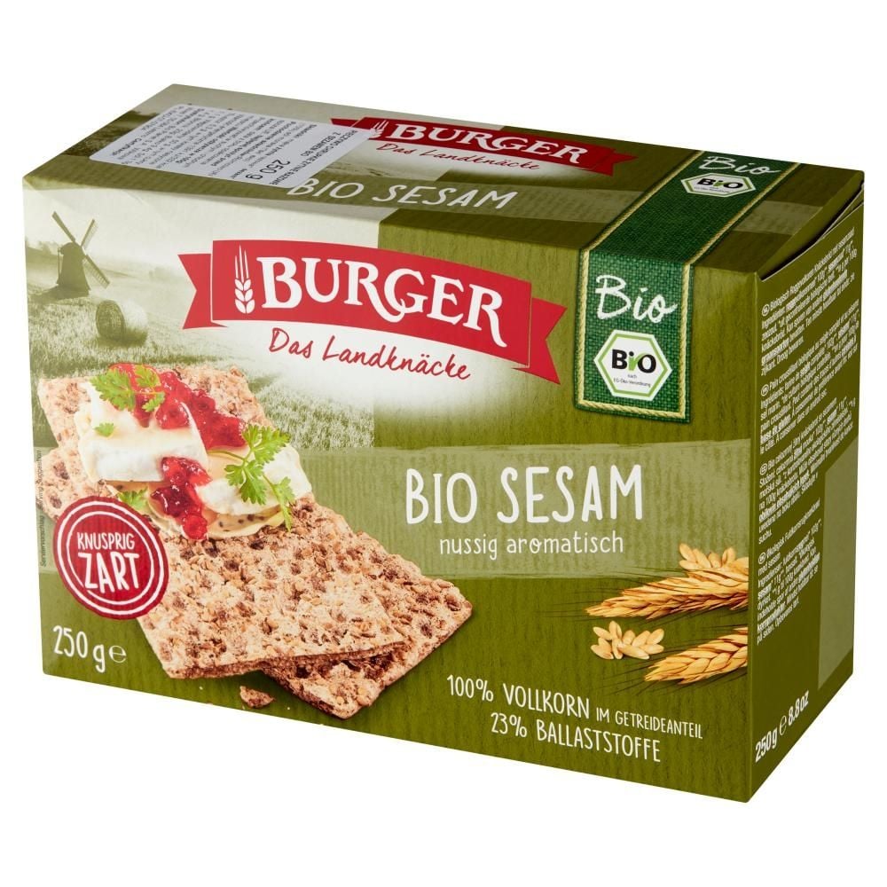 Burger Pieczywo chrupkie żytnie razowe z sezamem bio 250 g