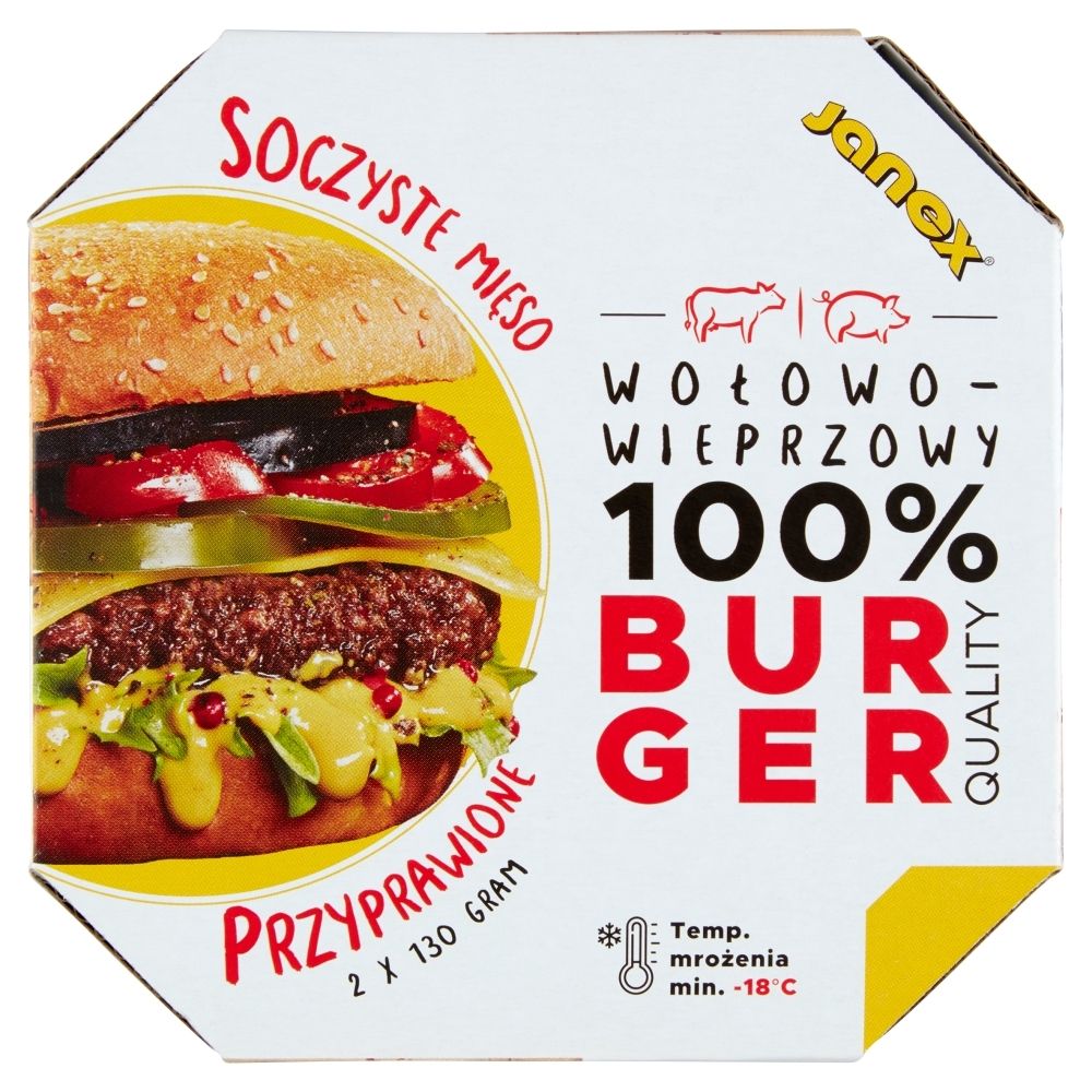 Burger wołowo-wieprzowy 260 g (2 x 130 g)