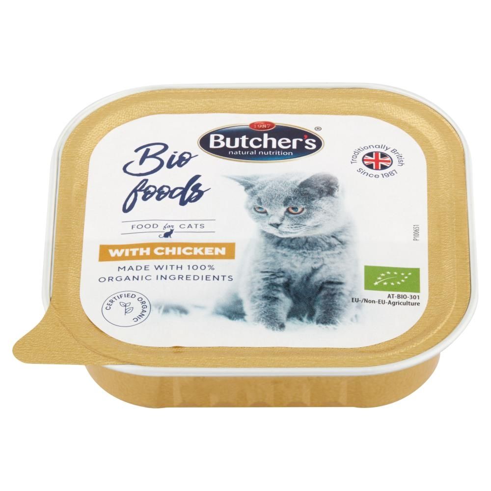 Butcher's Bio Foods Karma dla dorosłych kotów pasztet z kurczakiem 85 g