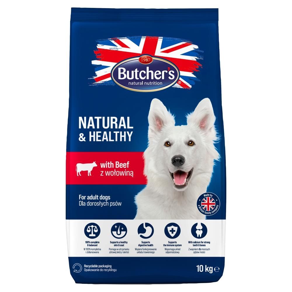 Butcher's Natural & Healthy Karma dla dorosłych psów z wołowiną 10 kg