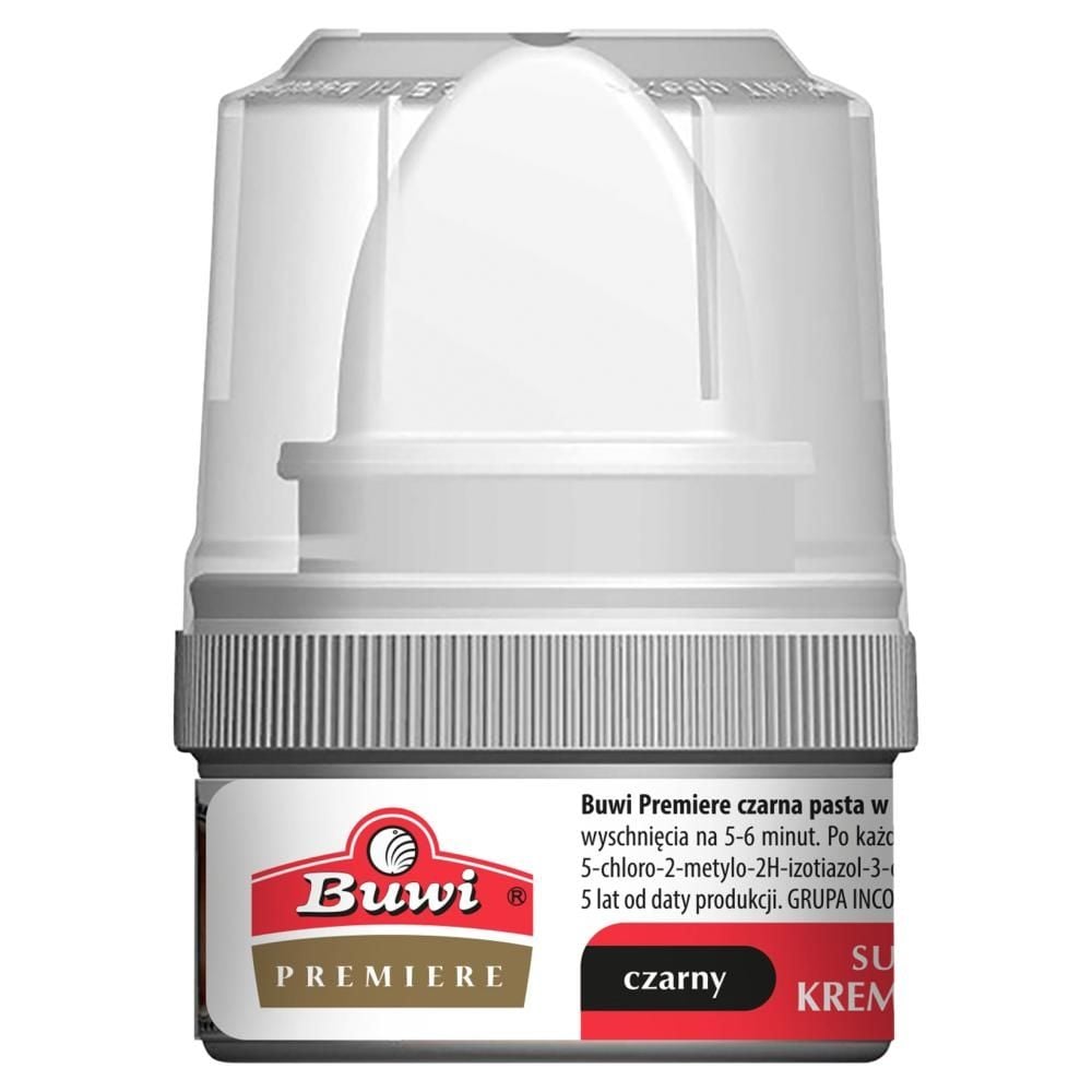 Buwi Premiere Krem do obuwia super połysk czarny 50 ml