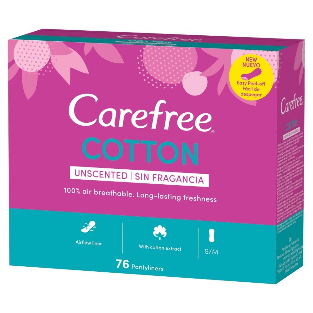 Carefree Cotton Feel Normal Wkładki higieniczne nieperfumowane 76 sztuk