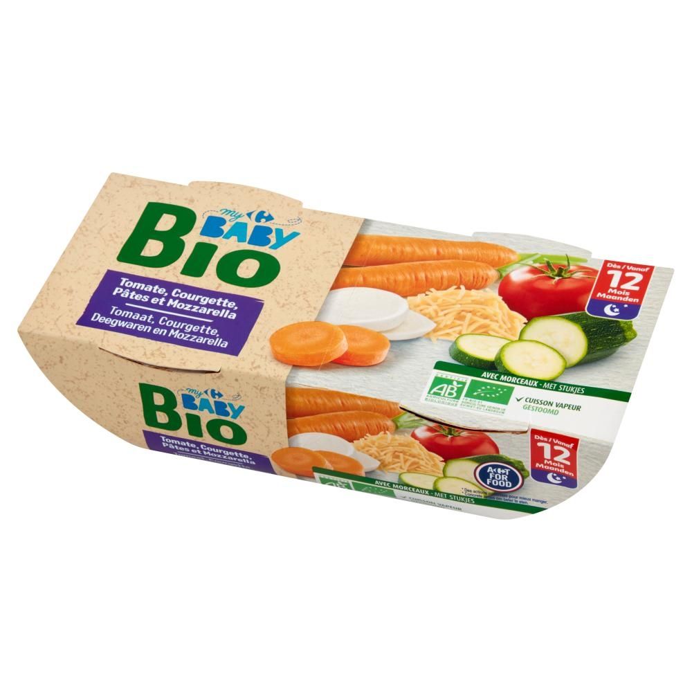 Carrefour Baby Bio Ekologiczny obiadek na bazie marchwi po 12. miesiącu 400 g (2 x 200 g)