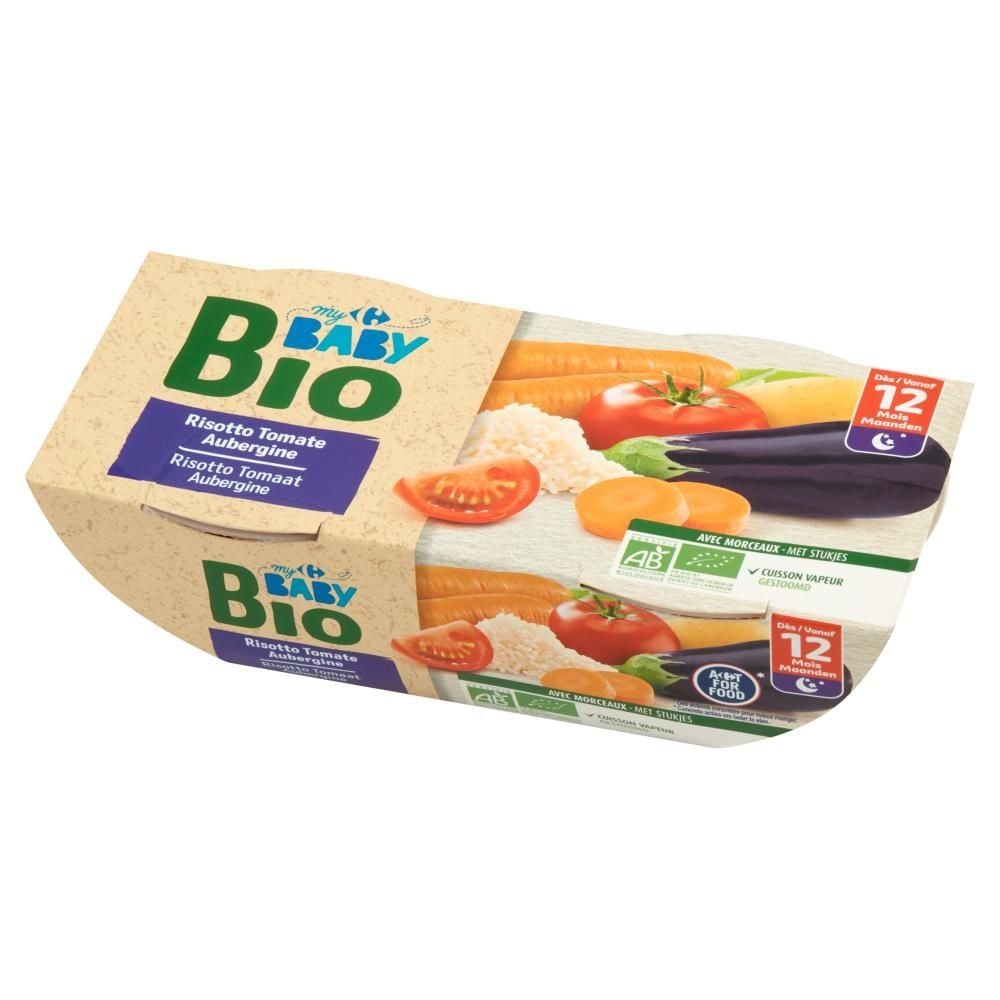 Carrefour Baby Bio Ekologiczny obiadek na bazie przecieru po 12. miesiącu 400 g (2 x 200 g)