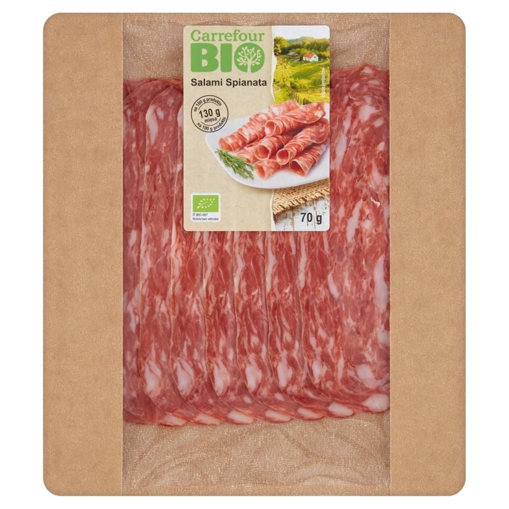 Carrefour Bio Salami Spianata 70 g