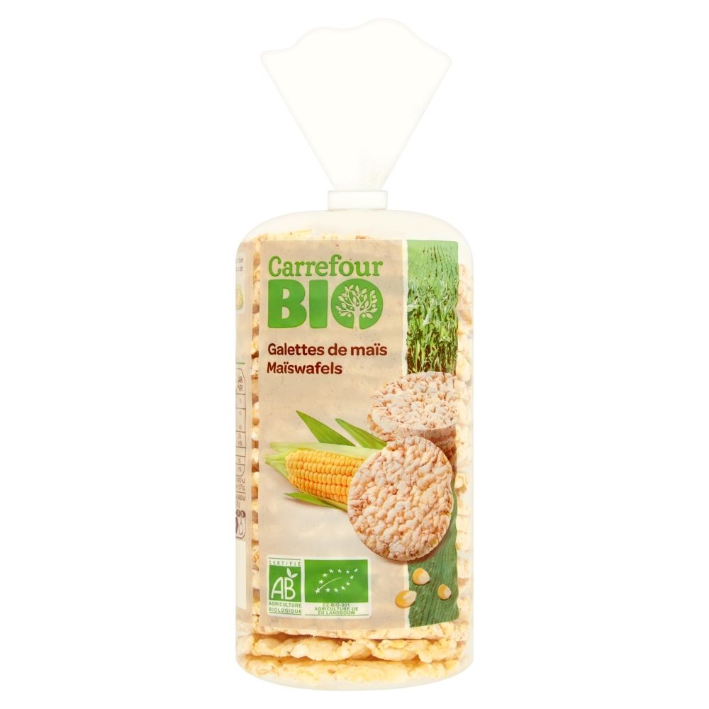 Carrefour Bio Wafle kukurydziane 115 g