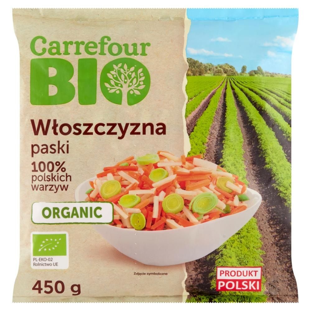 Carrefour Bio Włoszczyzna paski 450 g
