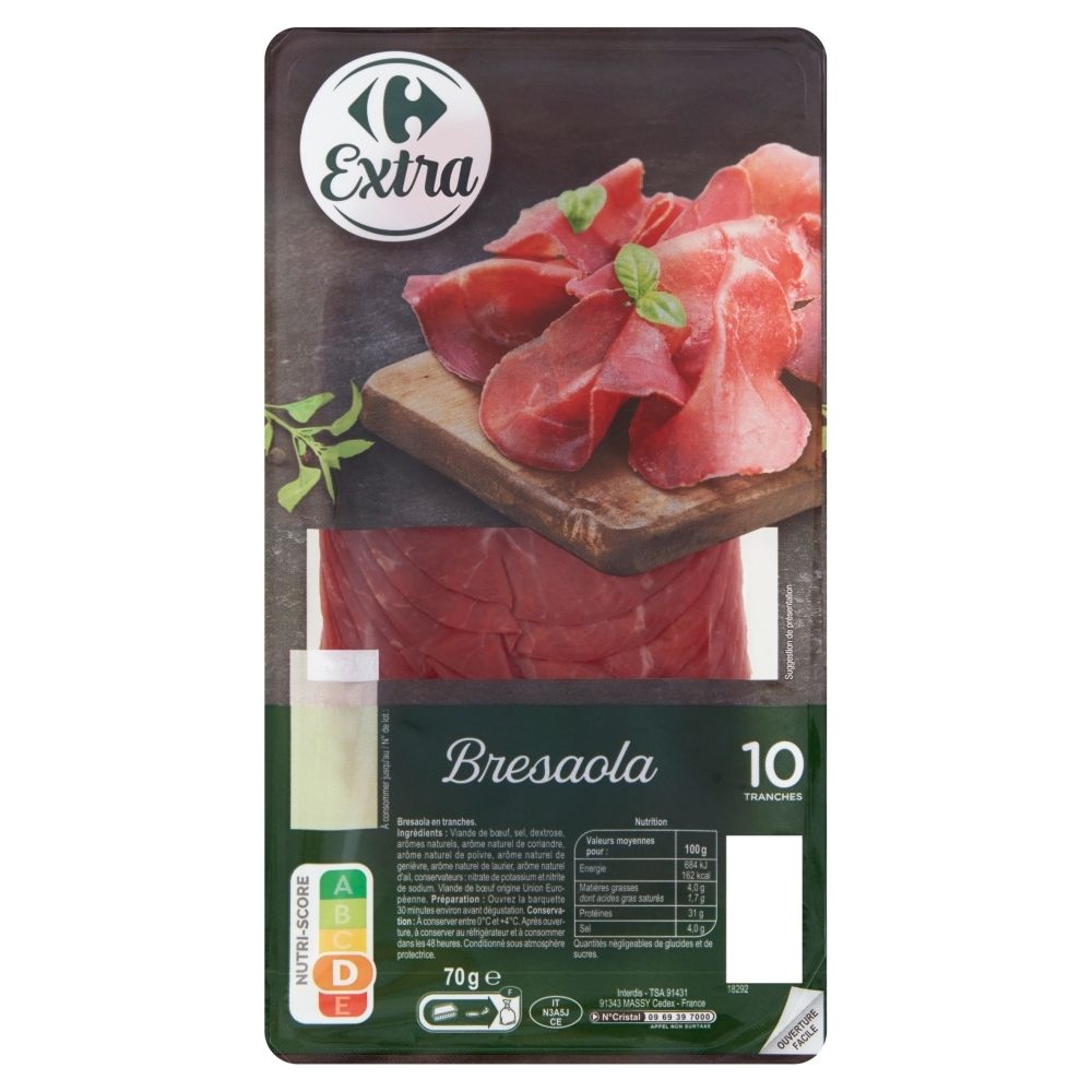 Bresaola a fette Carrefour