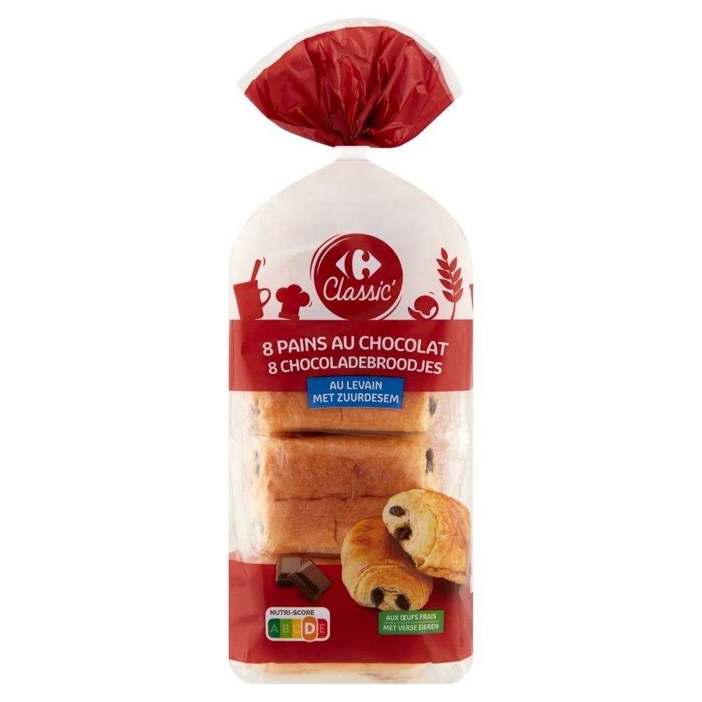 Carrefour Classic Bułeczki z czekoladą 360 g (8 sztuk)