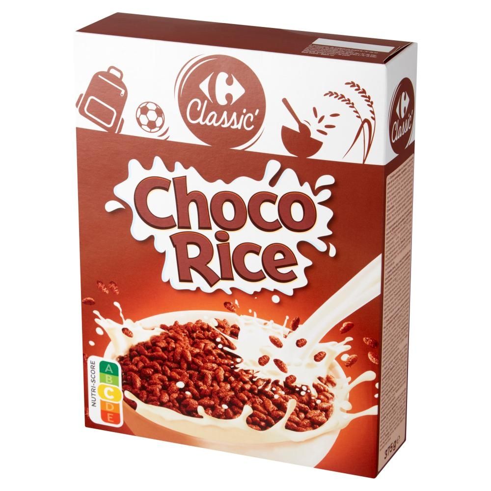 Carrefour Classic Choco Rice Płatki zbożowe 375 g
