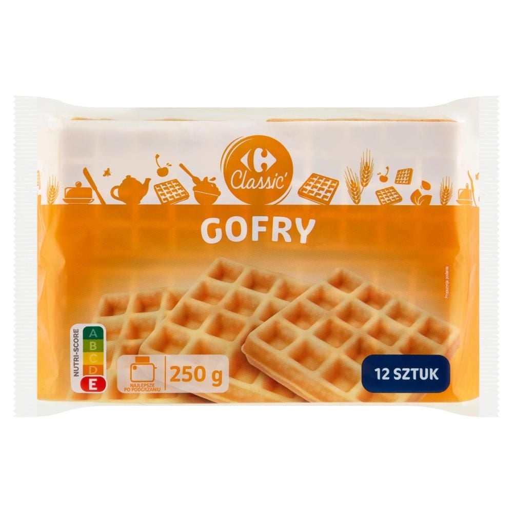 Carrefour Classic Gofry 250 g (12 sztuk)