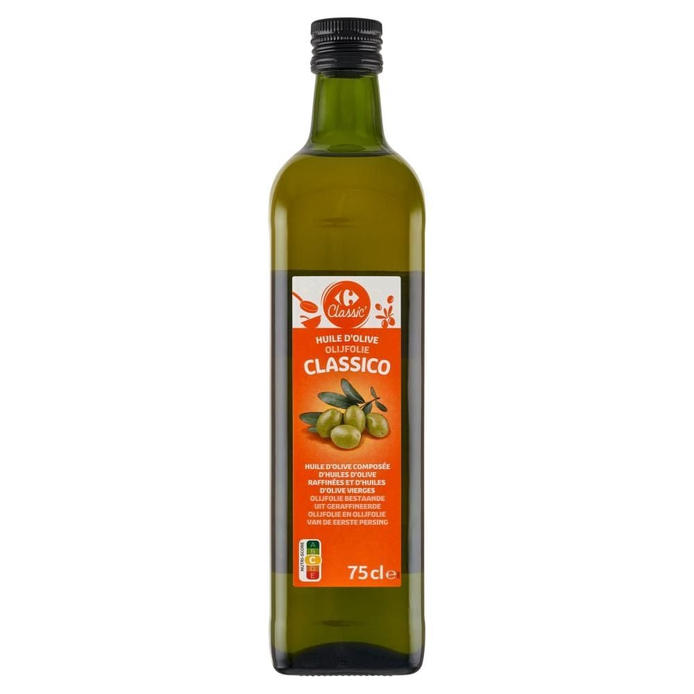 Carrefour Classic Oliwa z oliwek z rafinowanej oliwy i oliwy z oliwek z pierwszego tłoczenia 75 cl