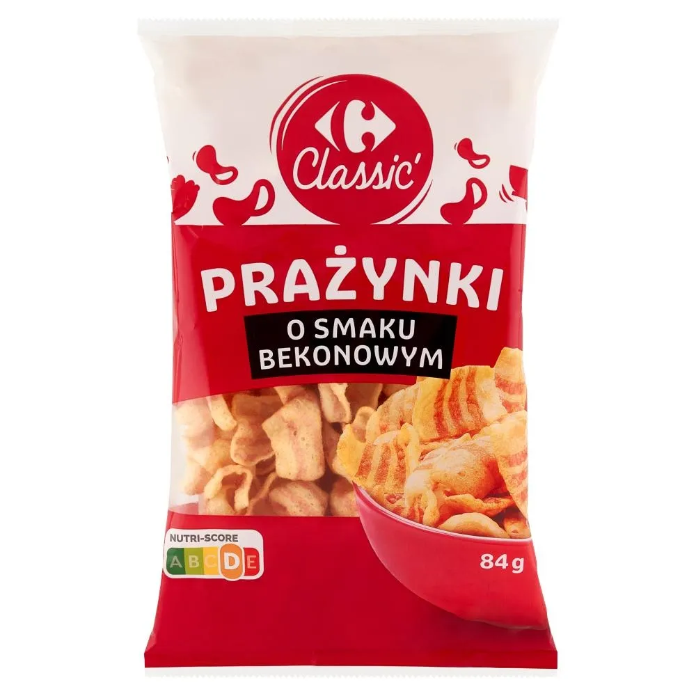 Carrefour Classic Prażynki o smaku bekonowym 84 g