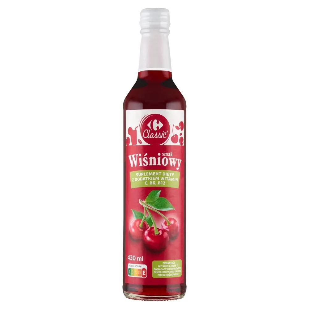 Carrefour Classic Suplement diety smak wiśniowy 430 ml