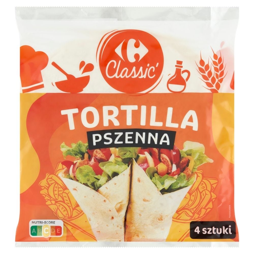 Ile Kalorii Ma Placek Tortilli Carrefour Classic Tortilla pszenna 250 g (4 x 62,5 g) - Zakupy online z dostawą do domu - Carrefour.pl