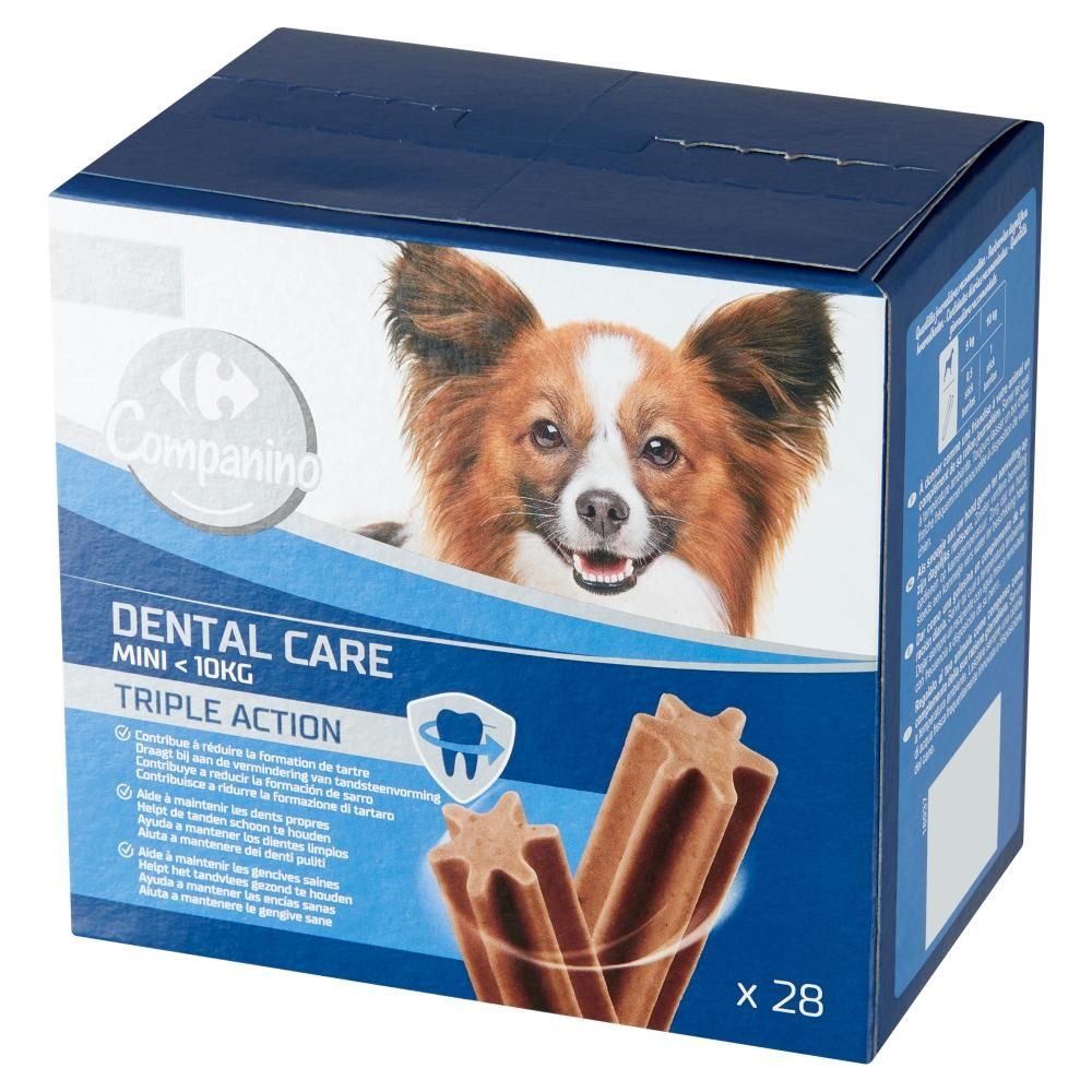 Carrefour Companino Dental Care Mini Karma uzupełniająca dla psów 440 g (28 sztuk)
