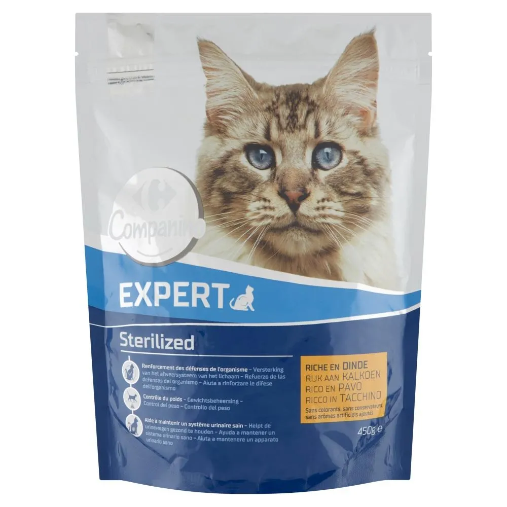 Carrefour Companino Expert Sterilized Karma dla kotów 450 g
