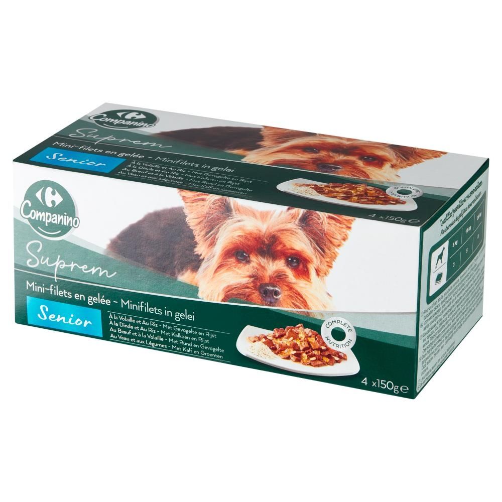 Carrefour Companino Suprem Senior Karma dla psów 600 g (4 x 150 g)