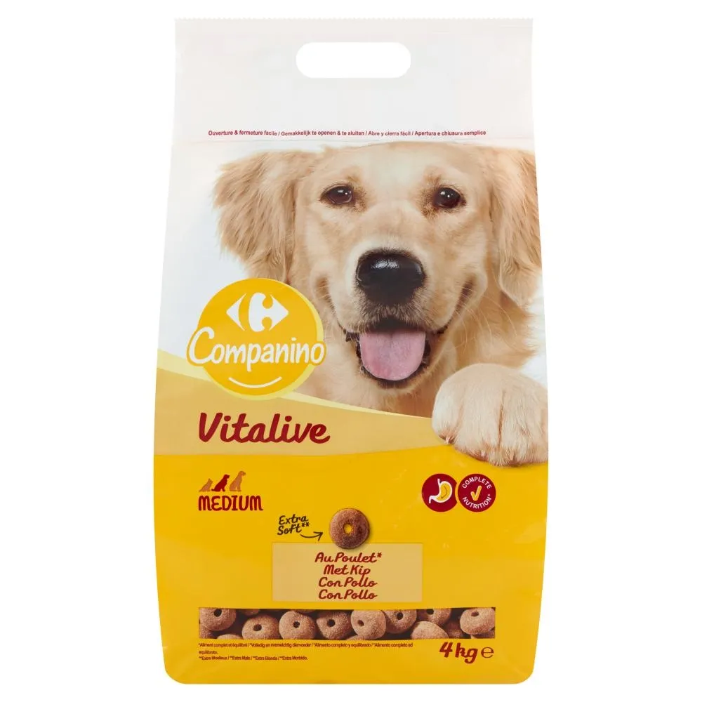 Carrefour Companino Vitalive Karma dla psów 4 kg