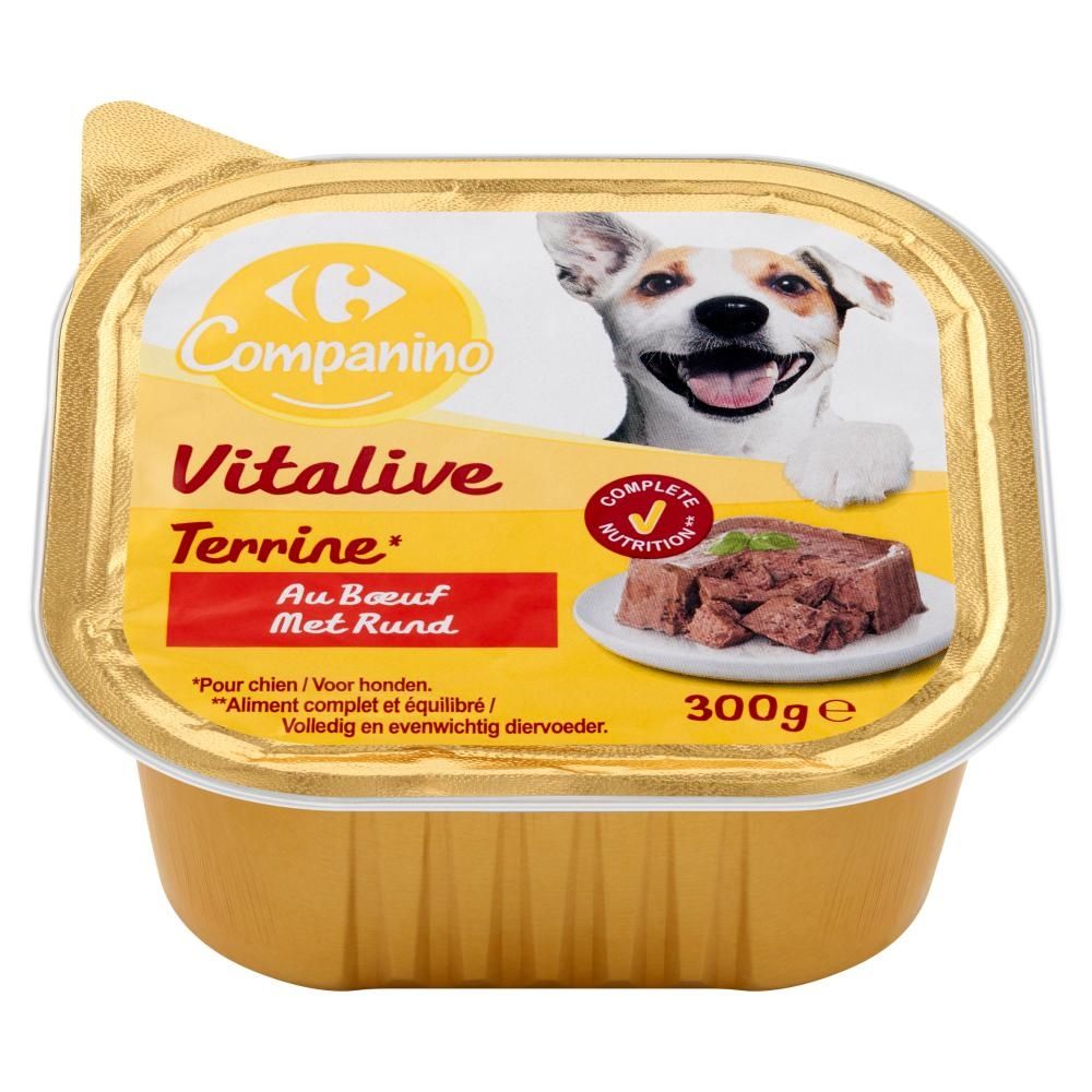 Carrefour Companino Vitalive Karma dla psów z wołowiną 300 g