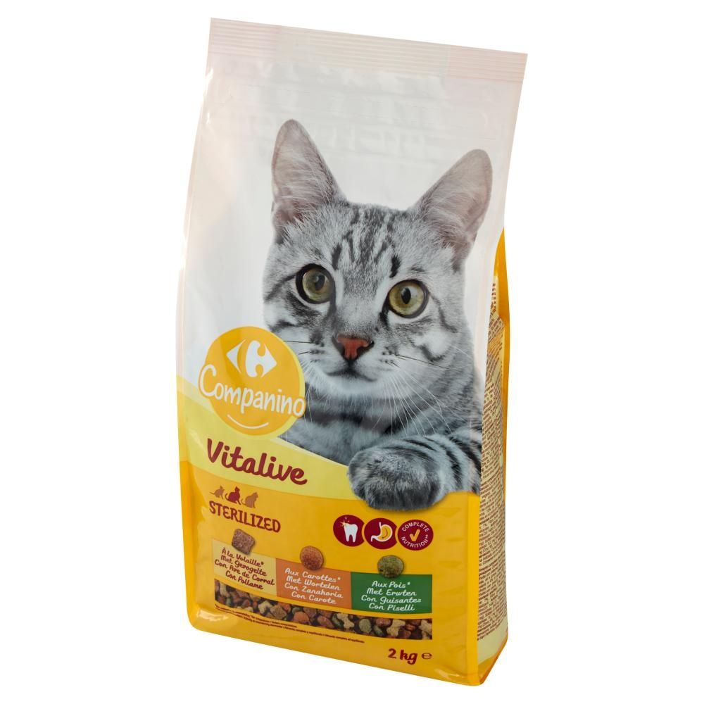 Carrefour Companino Vitalive Sterilized Karma dla kotów 2 kg