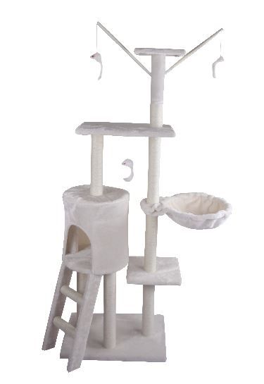 Carrefour Drapak dla kota beżowy 138 cm