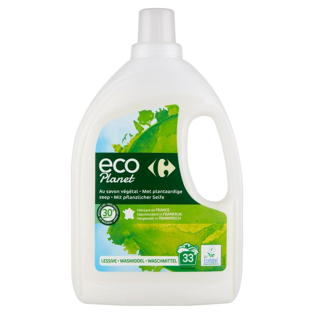 Carrefour Eco Planet Płyn do prania z mydłem roślinnym 1,5 l (33 prania)