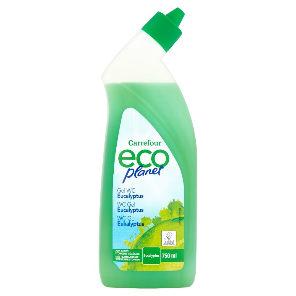 Carrefour Eco Planet Żel do mycia toalet o zapachu eukaliptusa 750 ml