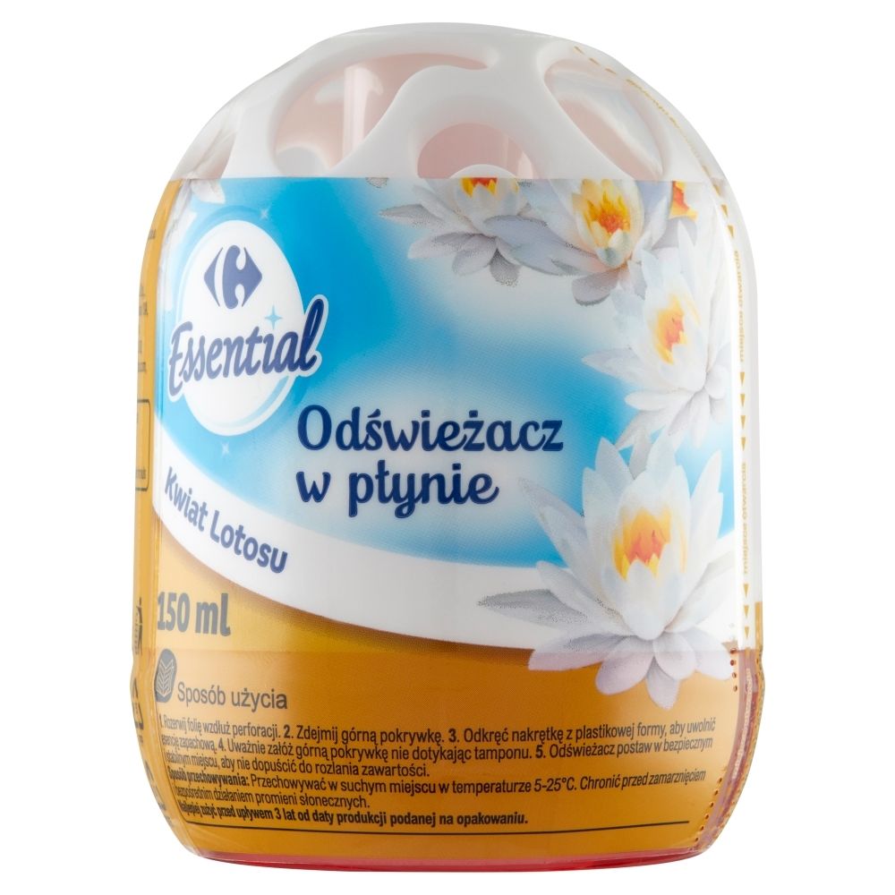 Фото - Освіжувач повітря Carrefour Essential Odświeżacz w płynie kwiat lotosu 150 ml 