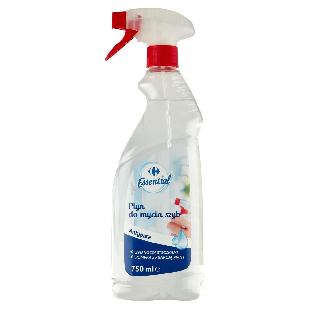 Carrefour Essential Płyn do mycia szyb antypara 750 ml